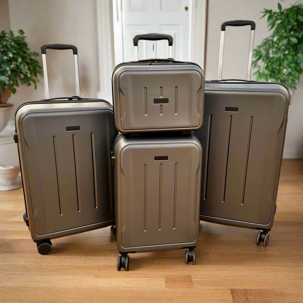 Flieger 25531 Luggage Set – Iron Gray | Spinner Wheels, TSA Lock, Telescopic Handle (Cabin, Medium & Large Sizes)