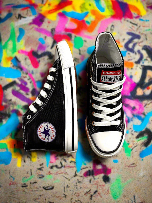 High-Cut Classic Sneakers – Black JED407-1 series