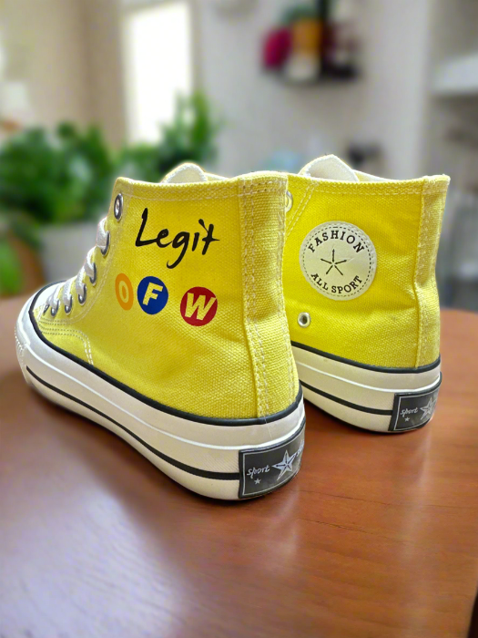 🟡 Ladies All Star MS0001-198 Series Highcut Shoes – Yellow