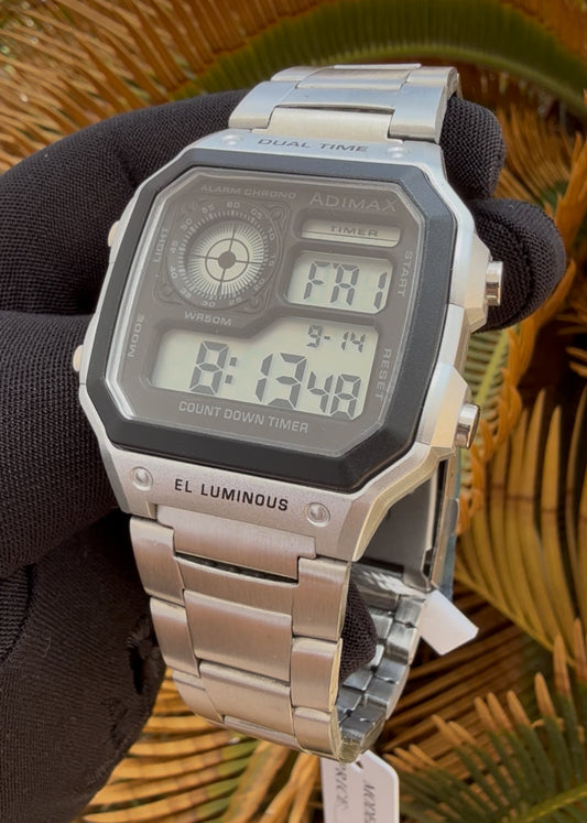 Full digital sports watch unisex water resist