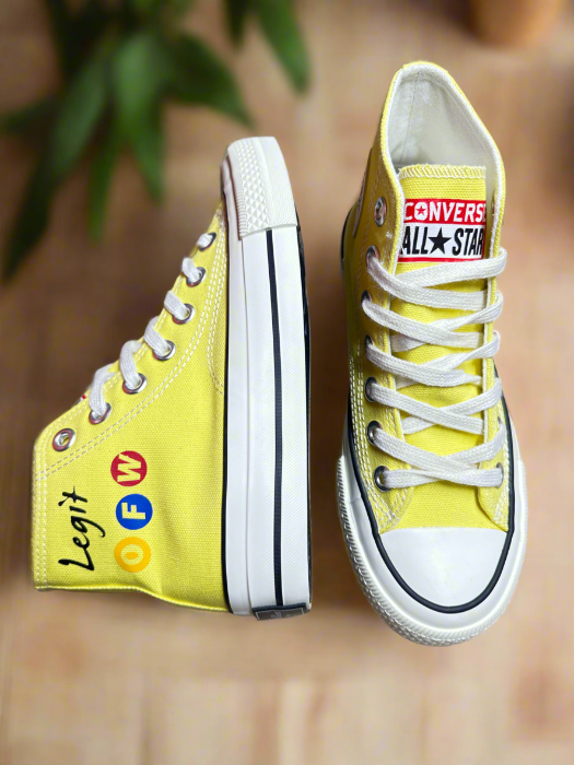 🟡 Ladies All Star MS0001-198 Series Highcut Shoes – Yellow