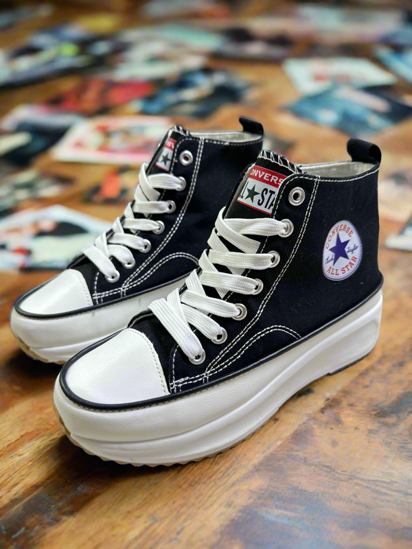 Classic Black High-Cut Converse Sneakers