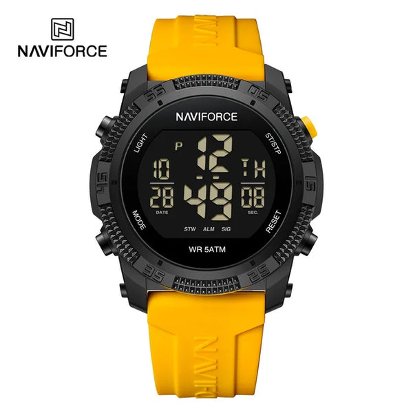 NAVIFORCE Electronic Multi-function Trendy Waterproof Luminous Silicone Strap NF7104